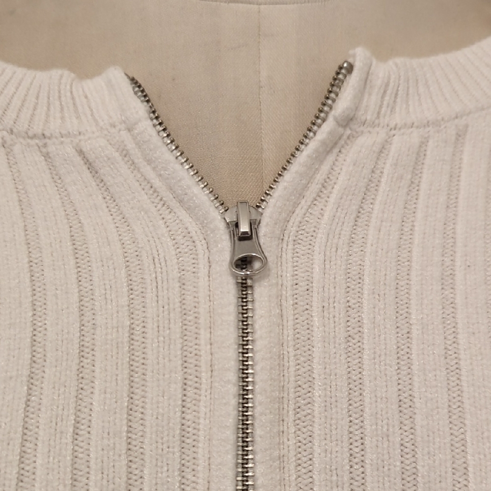 Wild Fable White Ribbed Sweater - Picture 3 of 6